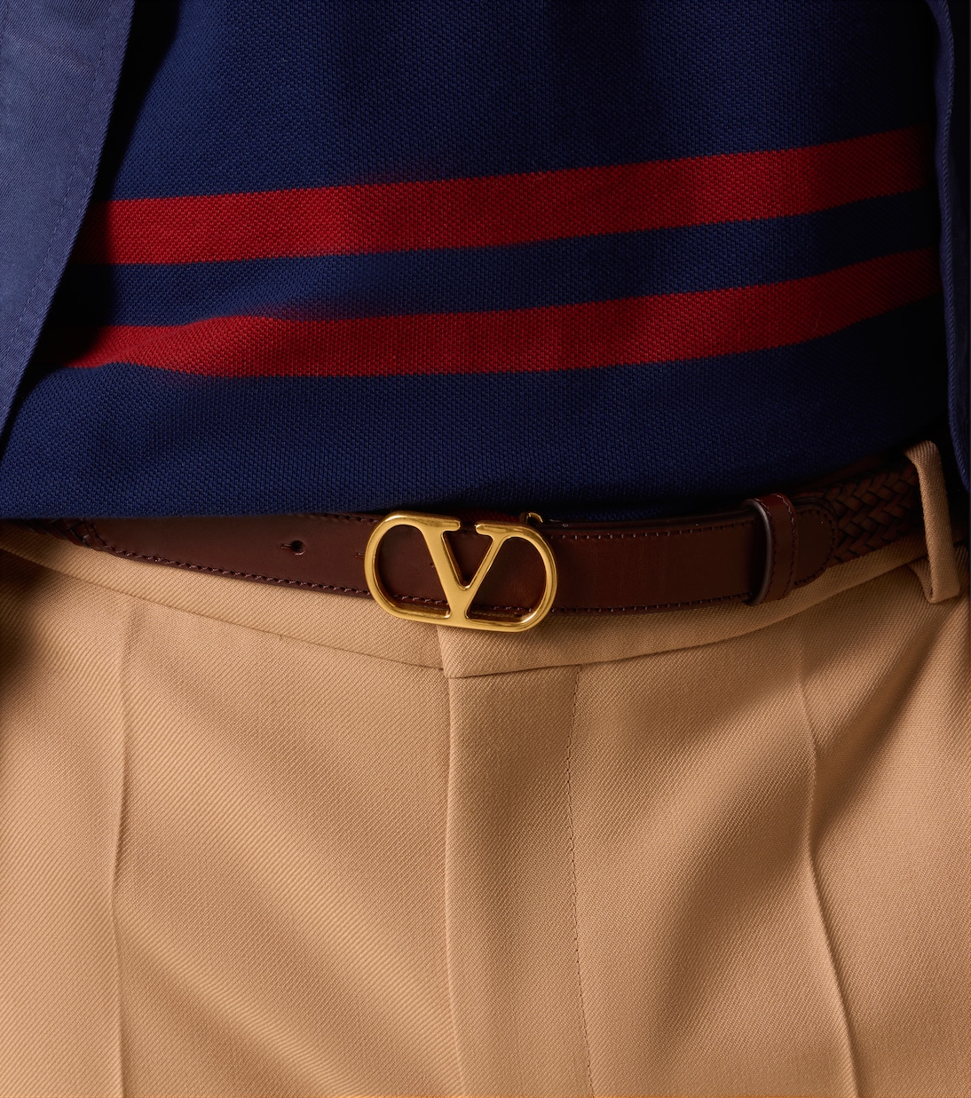 Ceinture VLogo en cuir  | Valentino Garavani
