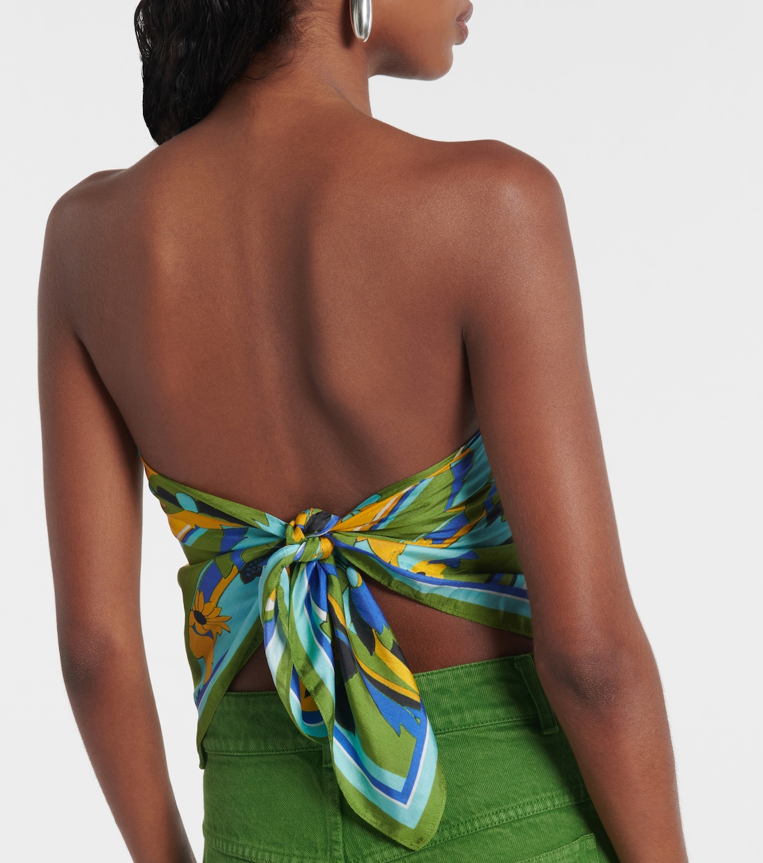 Floral silk scarf | Christopher Esber