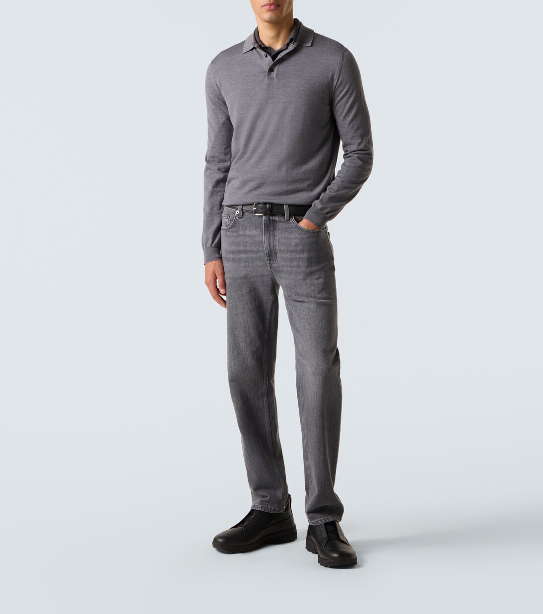 Triple Stitch leather sneakers | Zegna