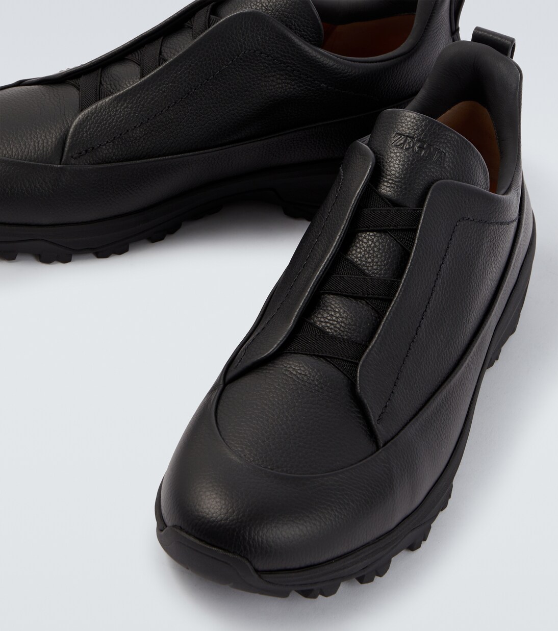Triple Stitch leather sneakers | Zegna