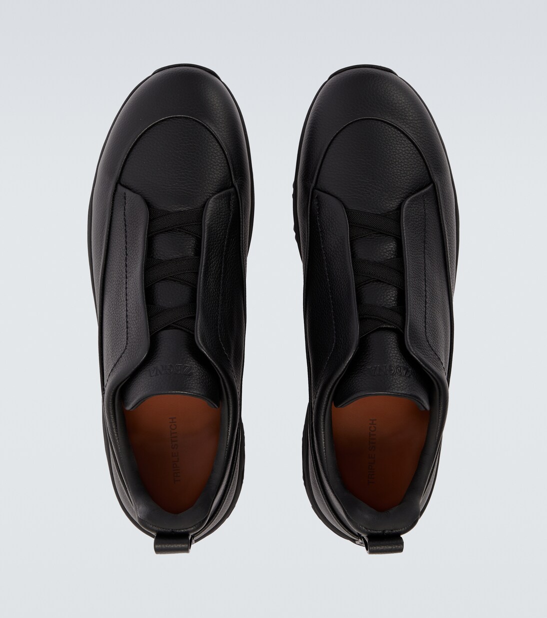 Triple Stitch leather sneakers | Zegna