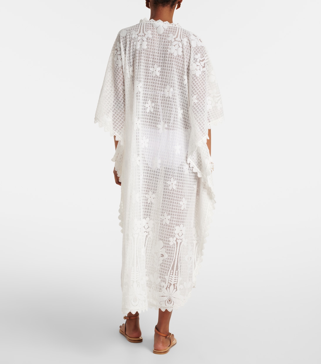 Josephine ruffled cotton-blend kaftan | Melissa Odabash