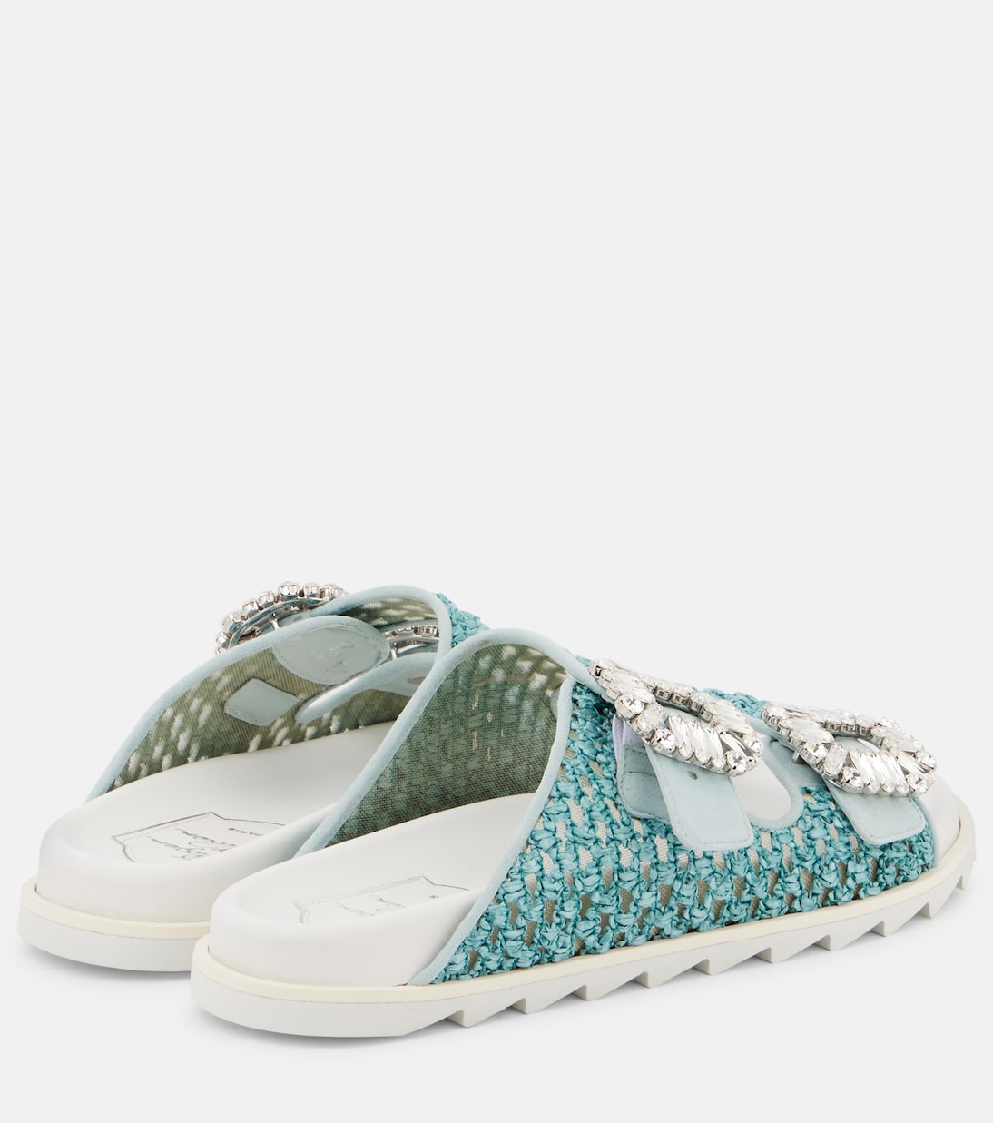 Slidy Viv' crystal-embellished sandals | Roger Vivier