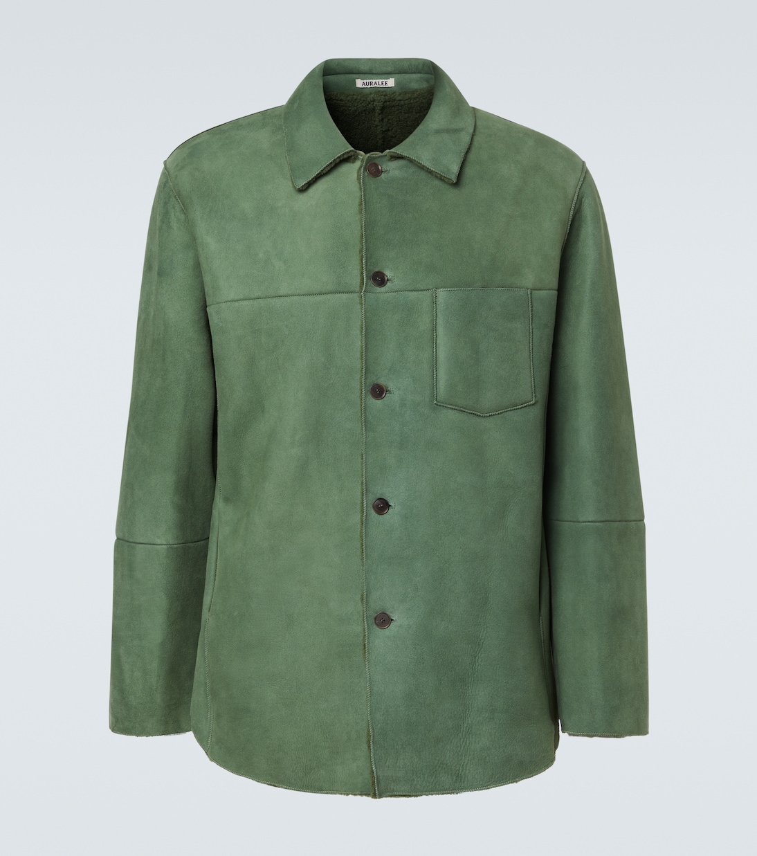 Hemdjacke aus Leder | Auralee