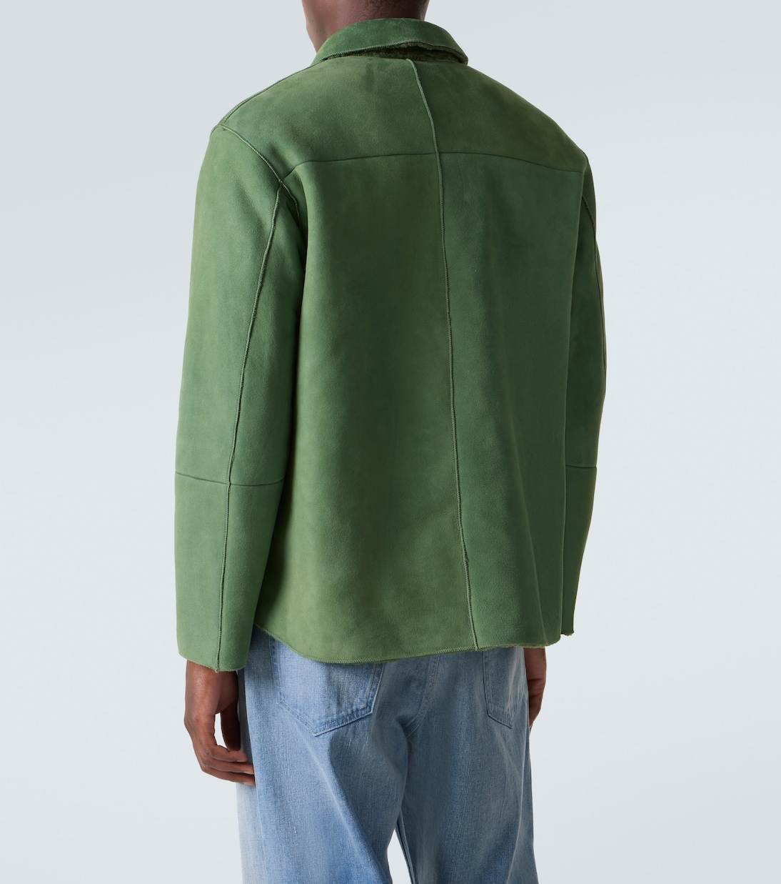 Hemdjacke aus Leder | Auralee