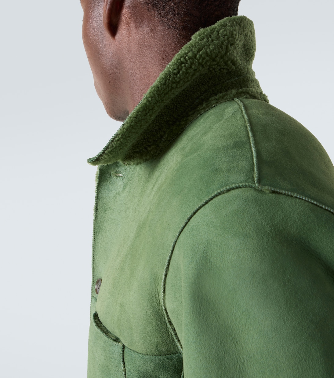 Hemdjacke aus Leder | Auralee