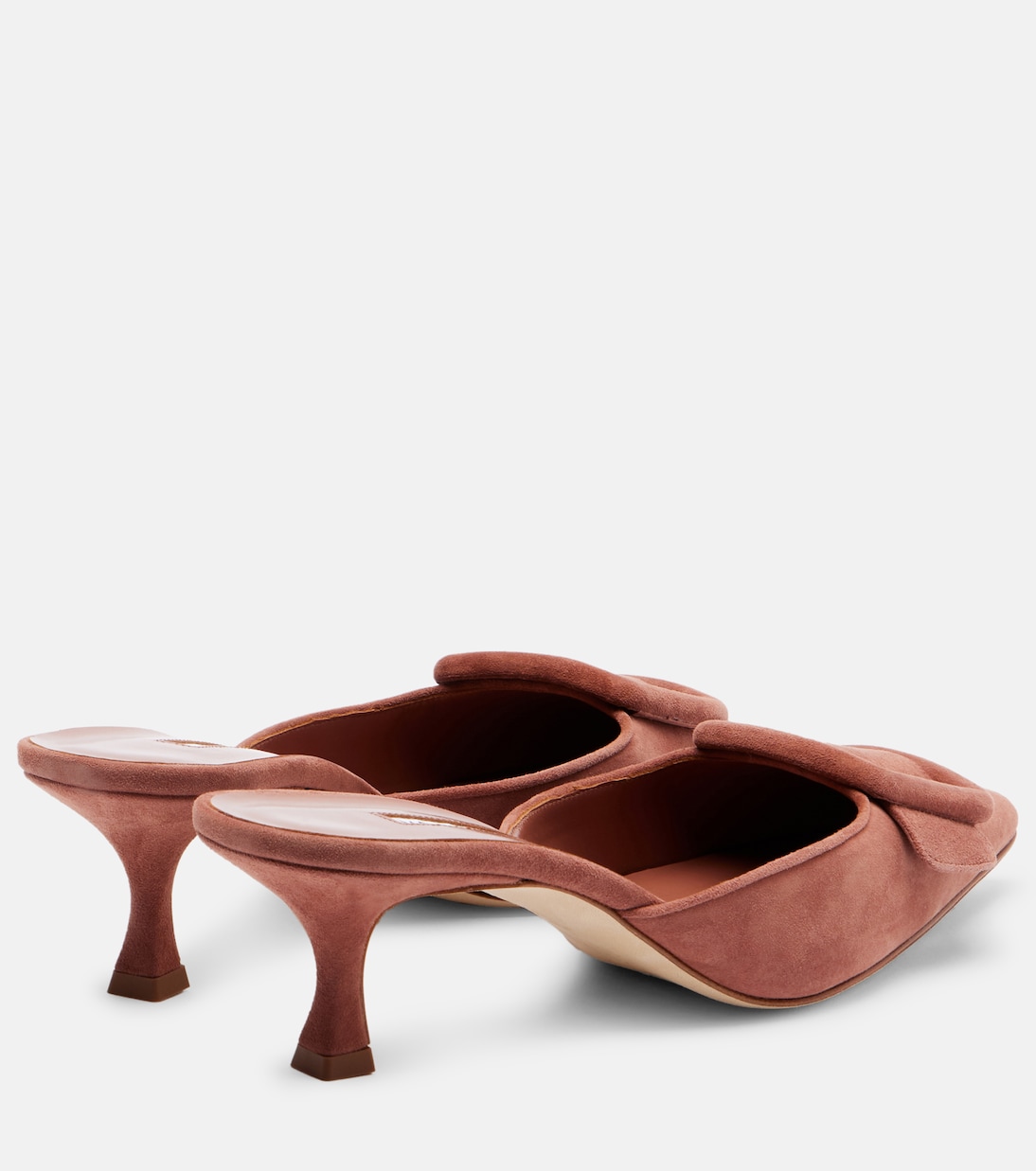 Mules Maysale 50 in suede | Manolo Blahnik