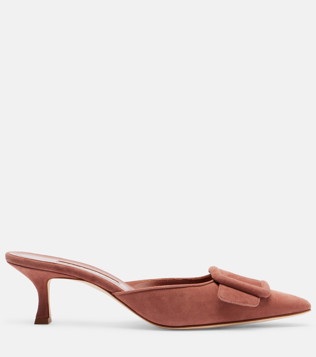 Mules Maysale 50 in suede | Manolo Blahnik