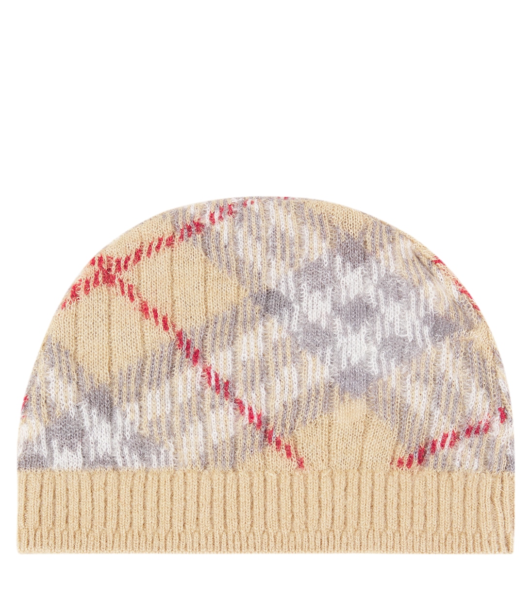 Baby - Berretto Burberry Check in misto alpaca | Burberry Kids