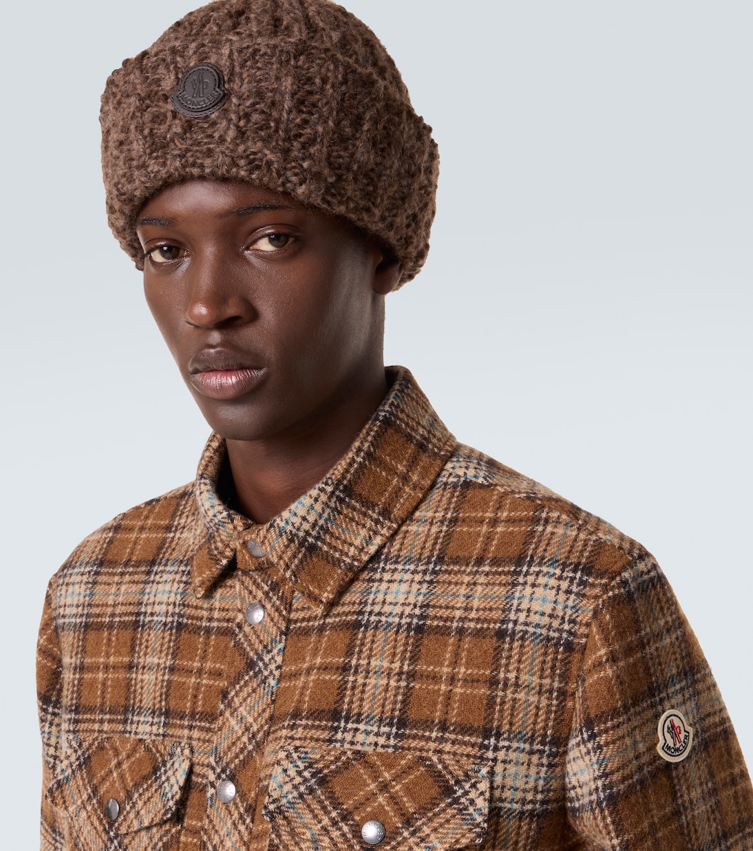 Logo alpaca and wool beanie | Moncler