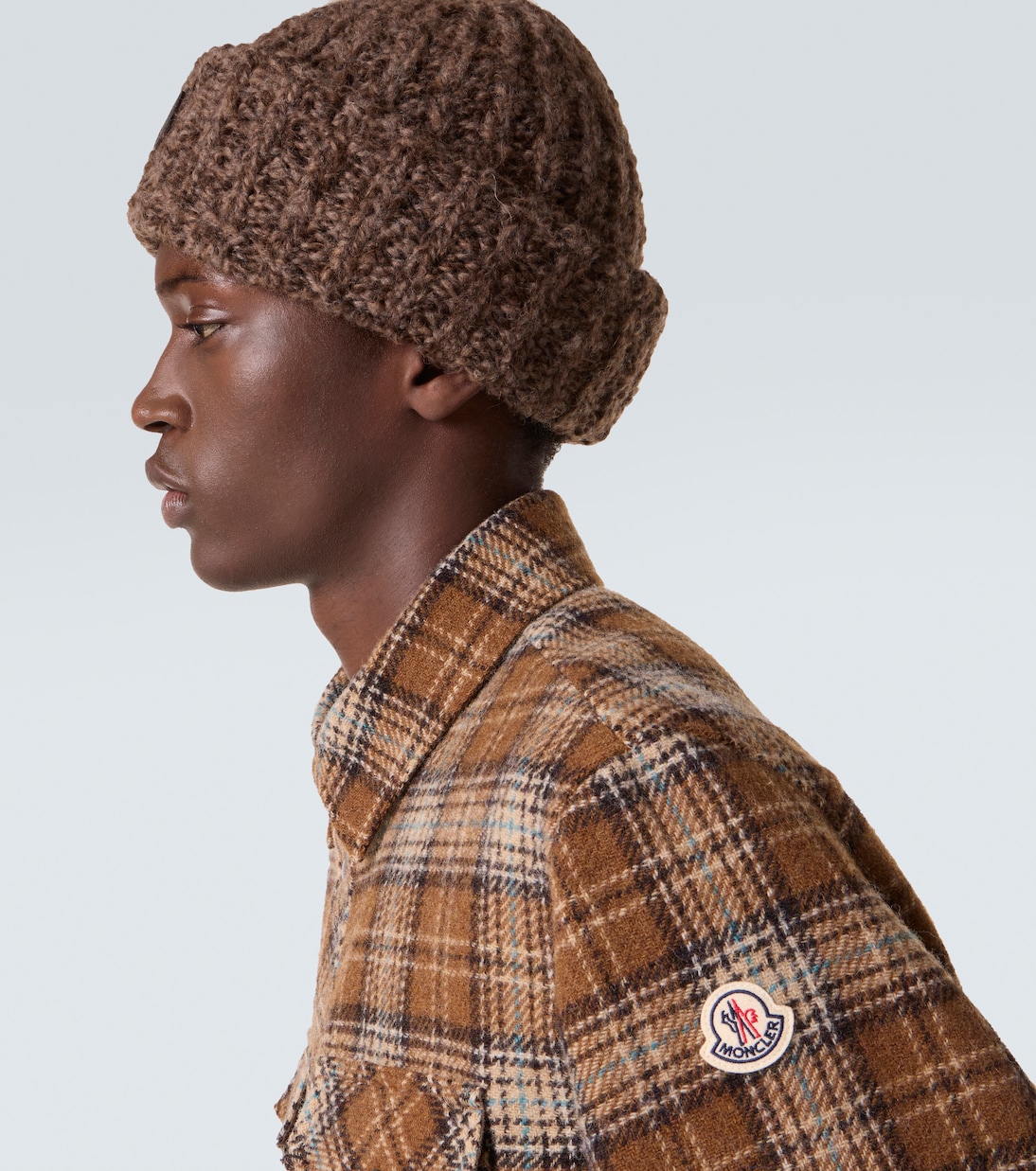 Logo alpaca and wool beanie | Moncler