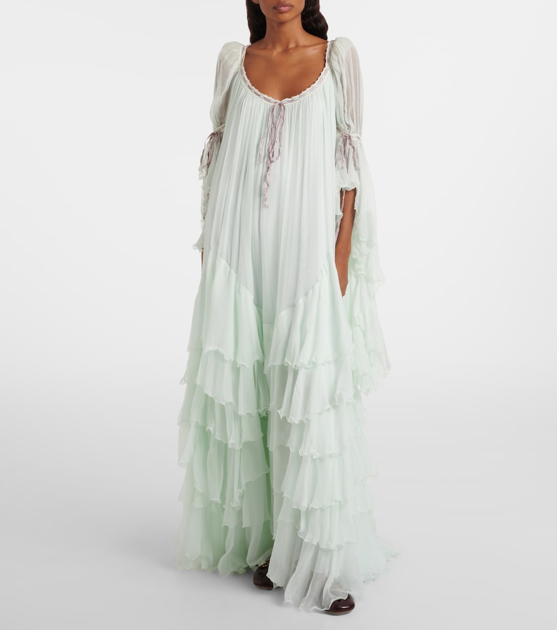Robe aus Seidenmusselin | Chloé