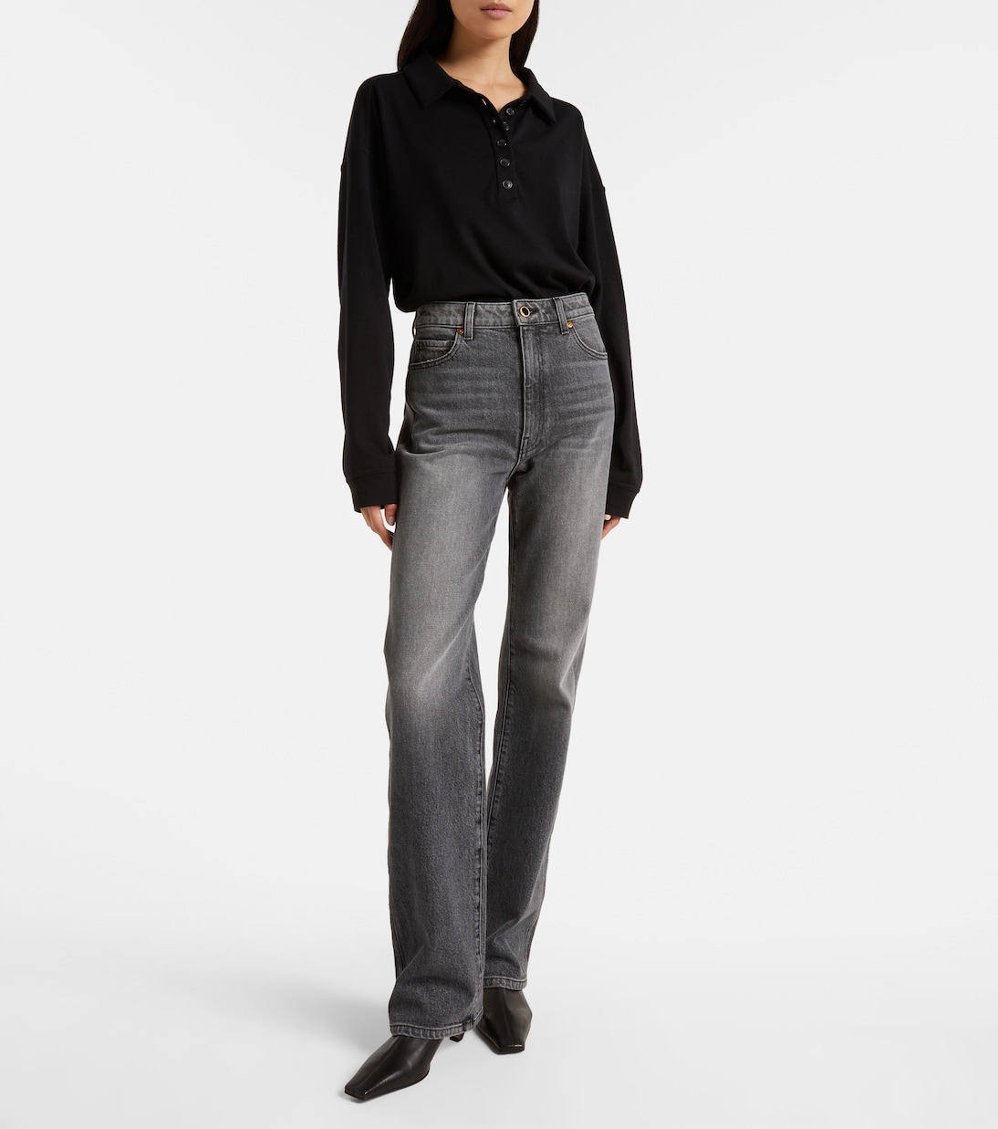 Danielle high-rise straight jeans | Khaite