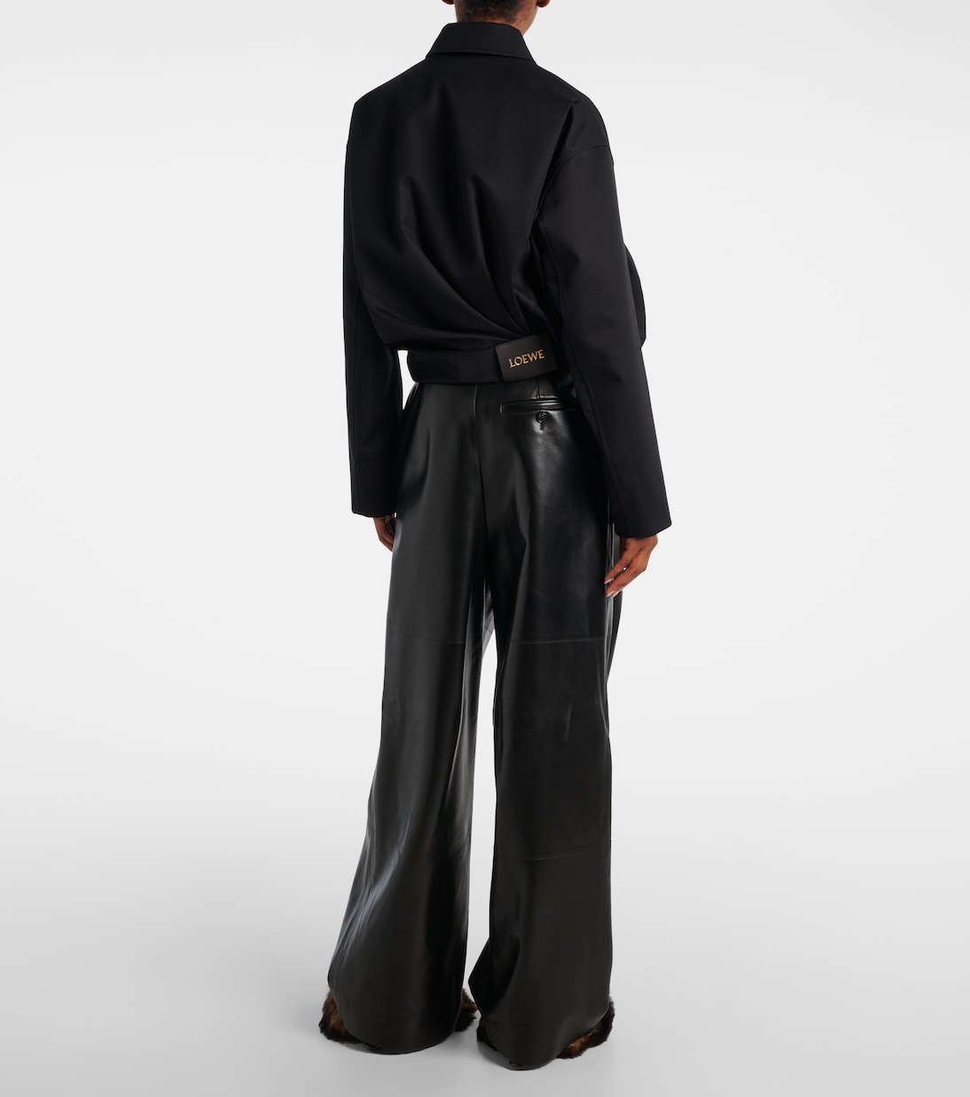 Chaqueta en sarga de algodón y seda | Loewe