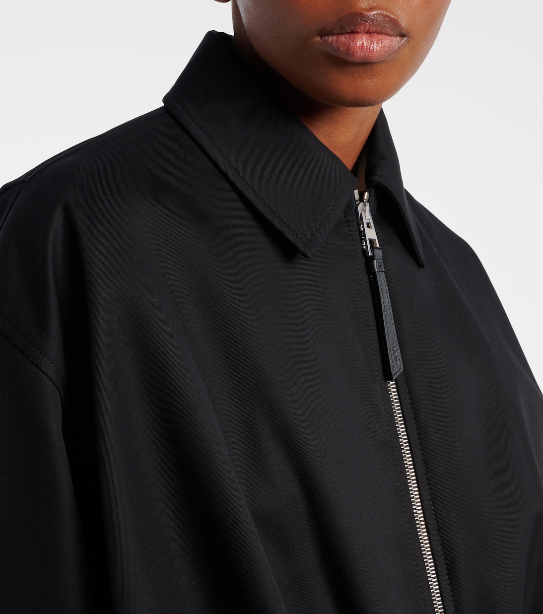Chaqueta en sarga de algodón y seda | Loewe