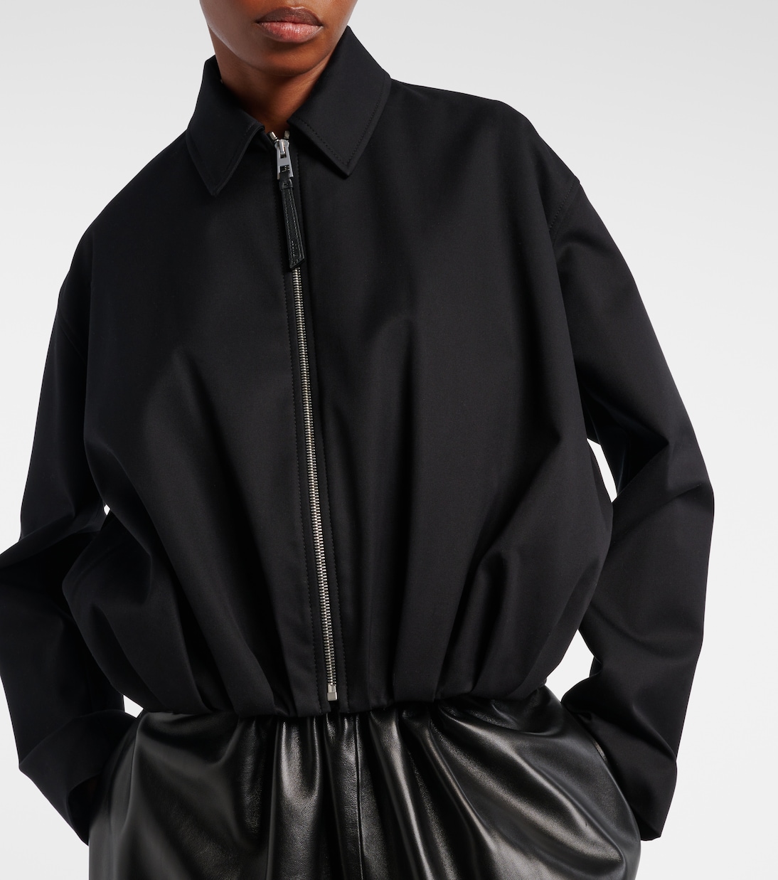 Chaqueta en sarga de algodón y seda | Loewe