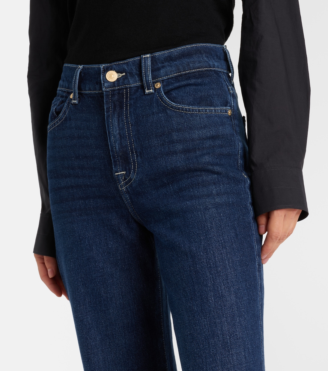 Jeans flared de tiro alto | 7 For All Mankind