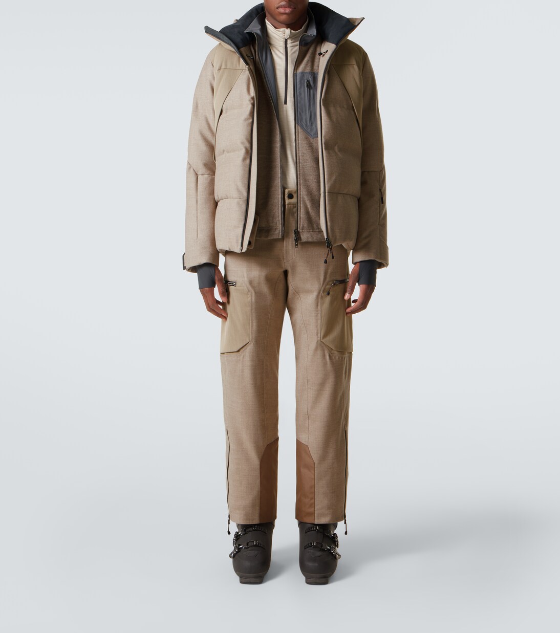 Trace 2.0 wool-blend ski salopettes | Sease