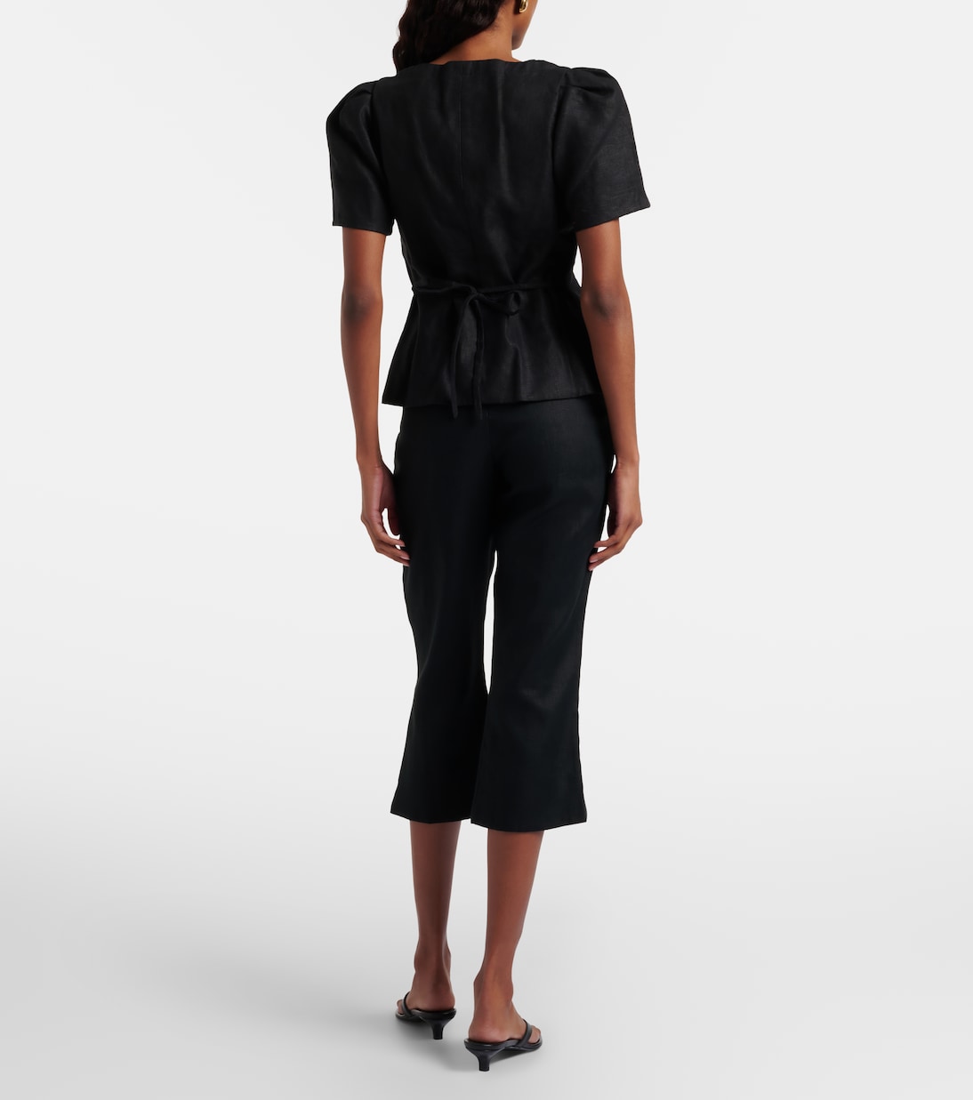 Linen capri pants | Faithfull