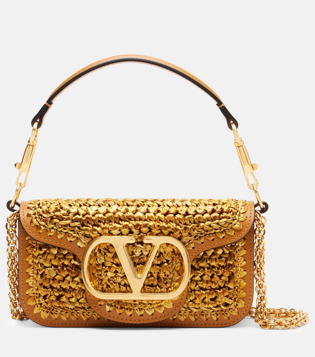 Locò Small crochet shoulder bag | Valentino Garavani