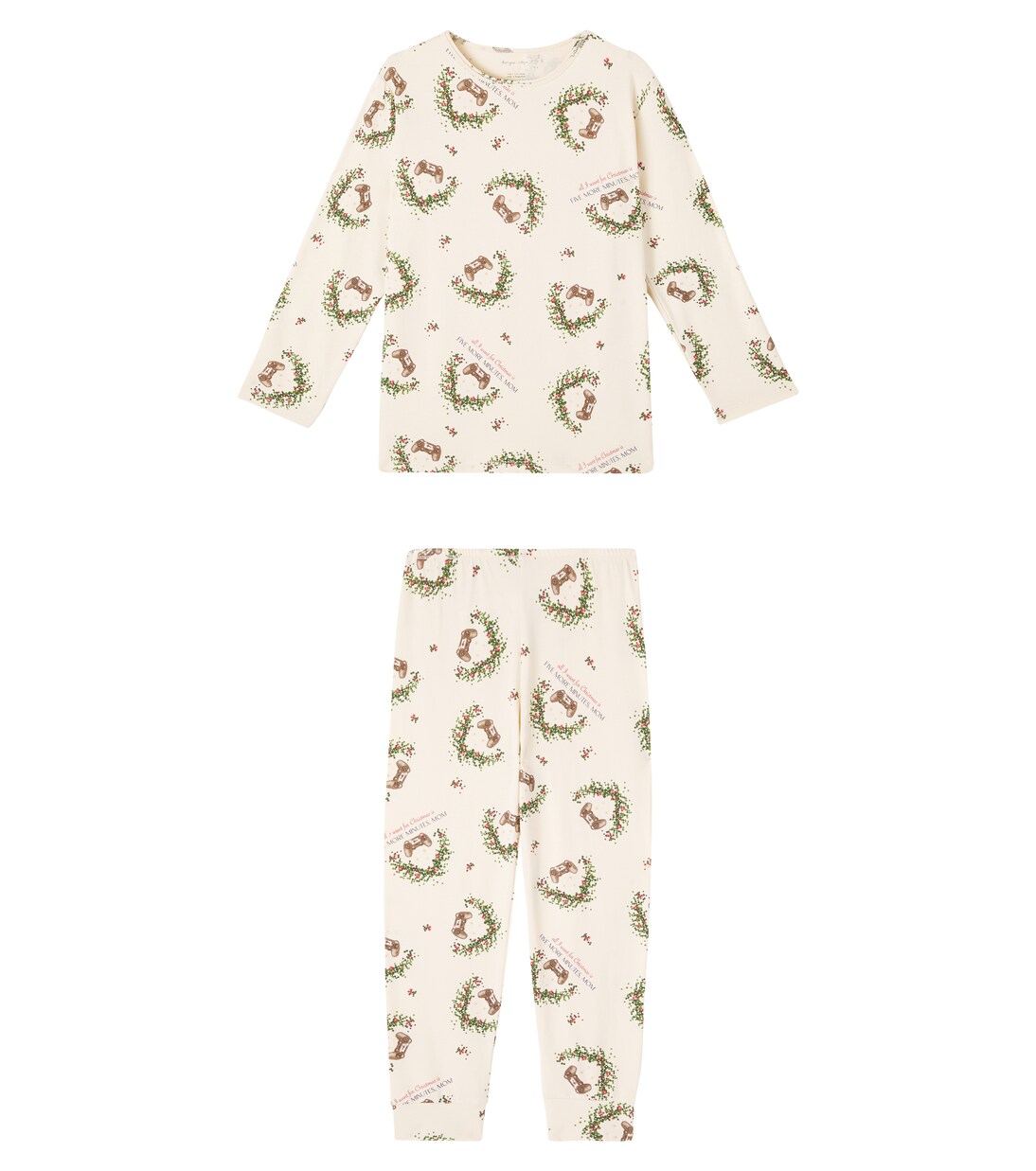 Printed cotton-blend jersey pajamas | Konges Sløjd