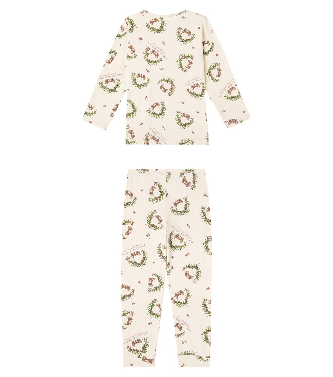 Printed cotton-blend jersey pajamas | Konges Sløjd