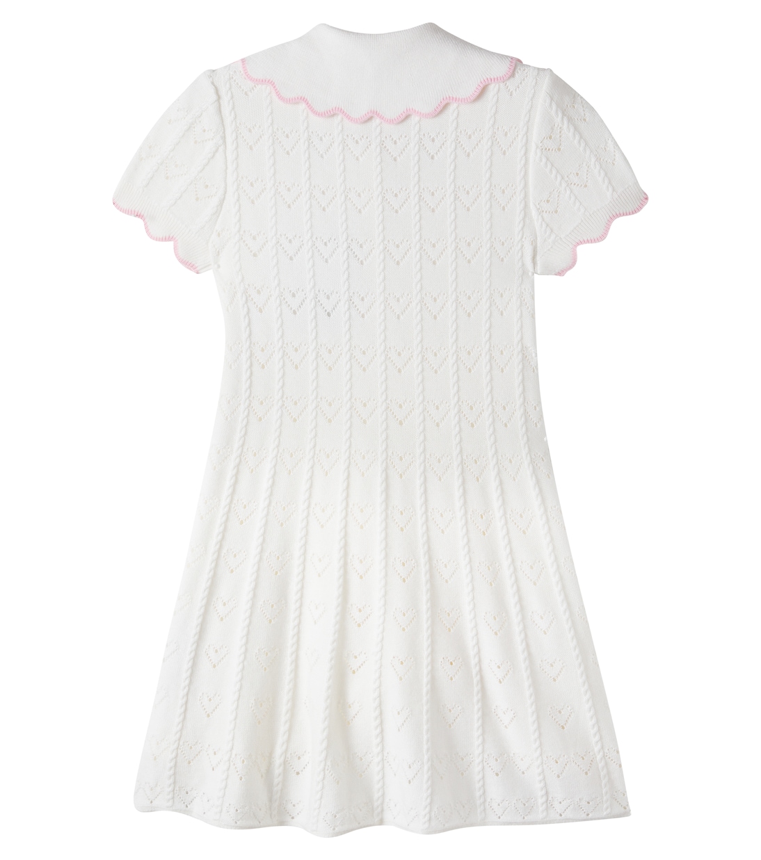 Embroidered pointelle dress | Self-Portrait Kids