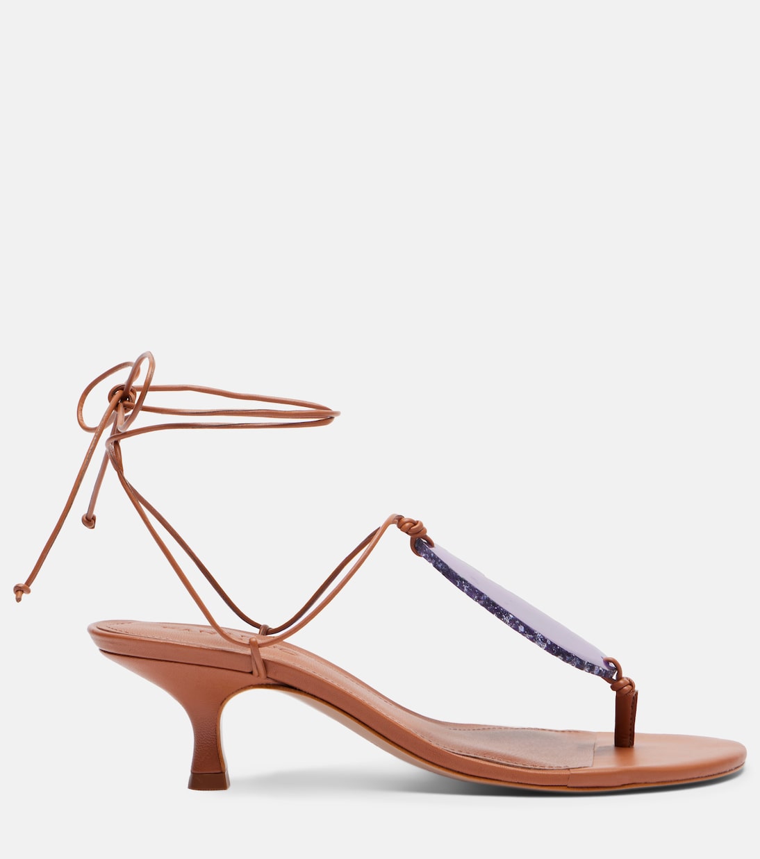 60 embellished leather thong sandals | Farm Rio