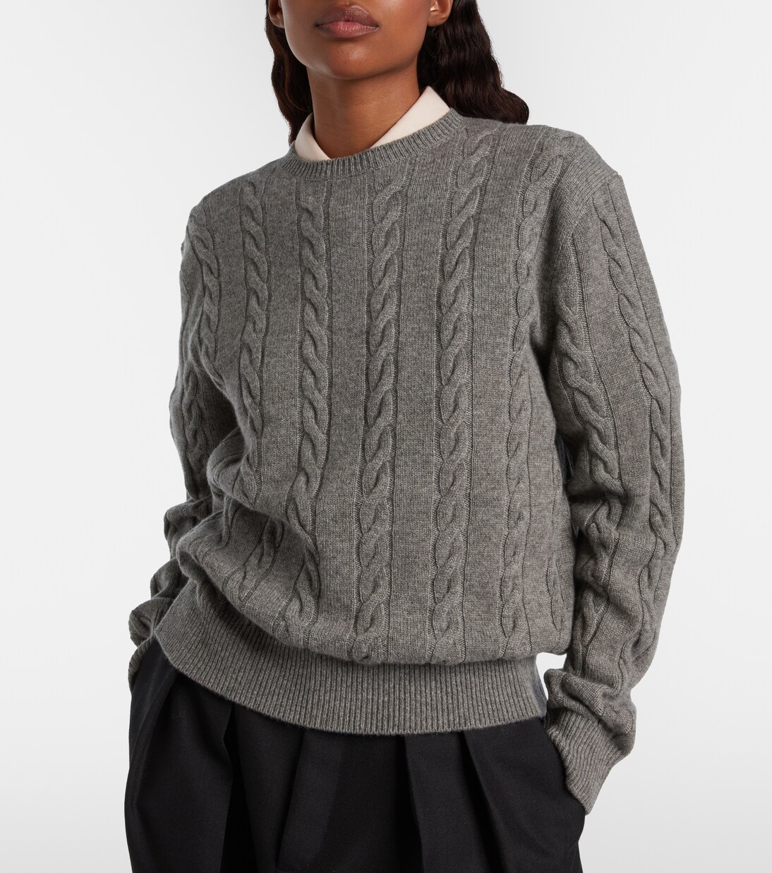 Cedar cable-knit cashmere sweater | Loro Piana