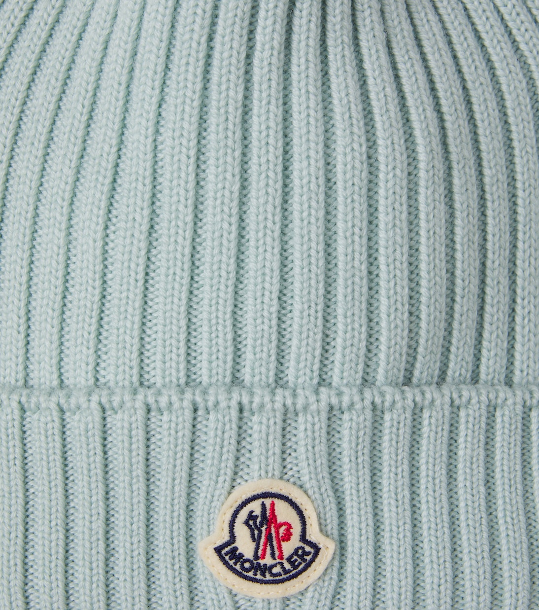 Logo ribbed-knit virgin wool beanie | Moncler Enfant