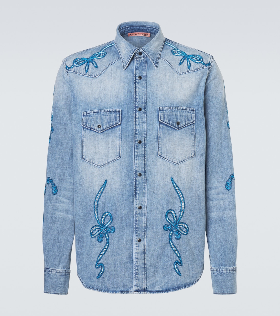 Embroidered denim shirt | Acne Studios