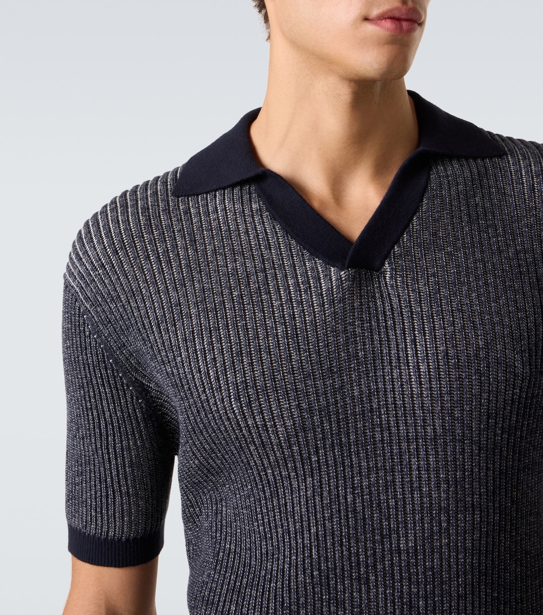 Rino cotton and cashmere polo shirt | Frescobol Carioca