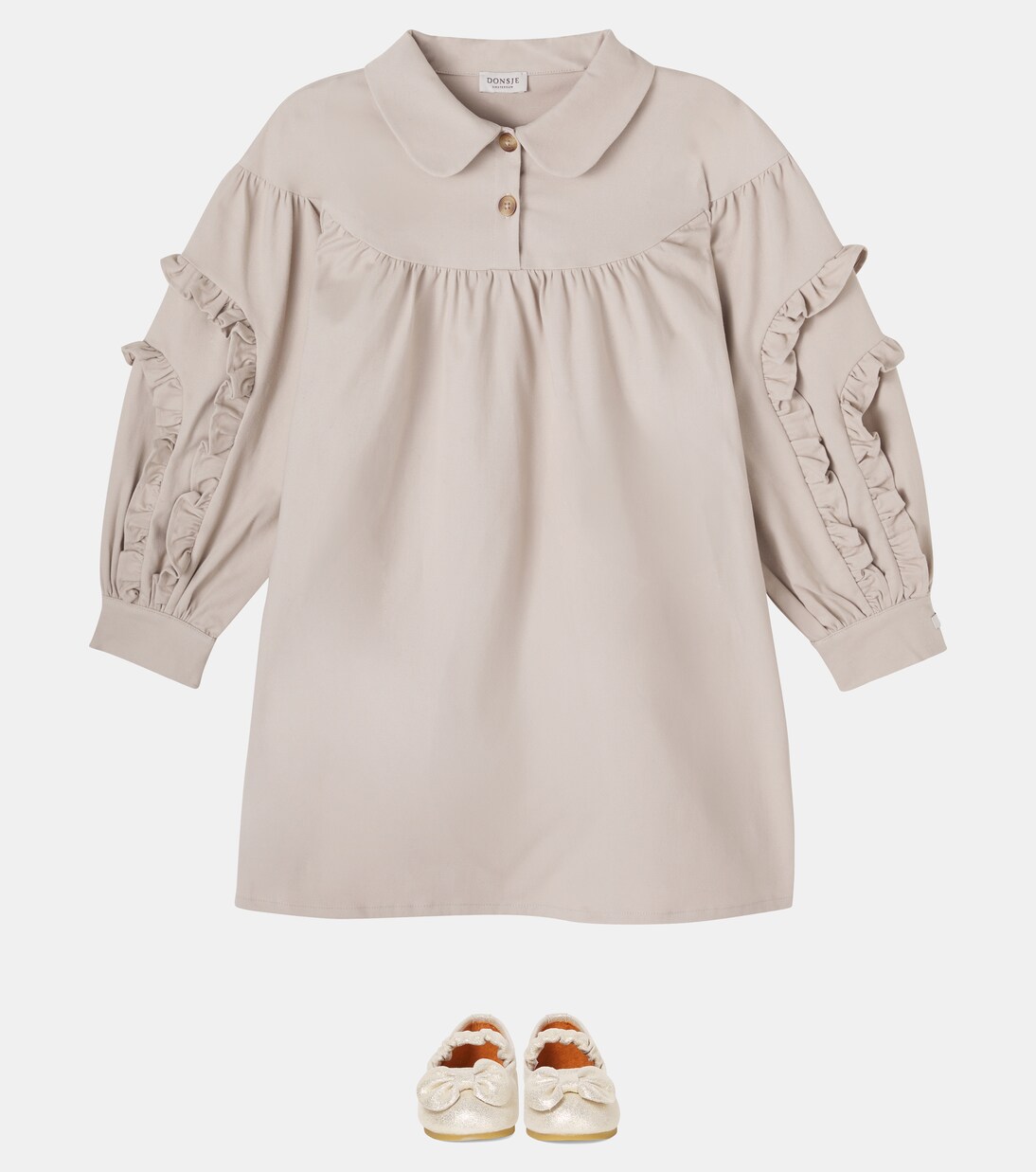 Everoux ruffled cotton-blend dress | Donsje