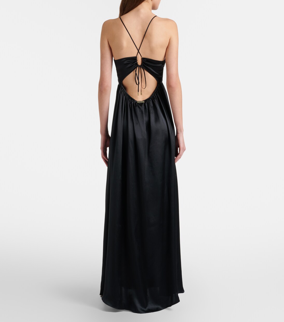 Meteora silk satin maxi dress | Heidi Klein