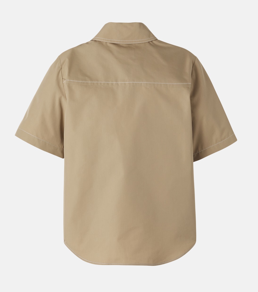 Logo cotton-blend poplin shirt | Moncler Enfant