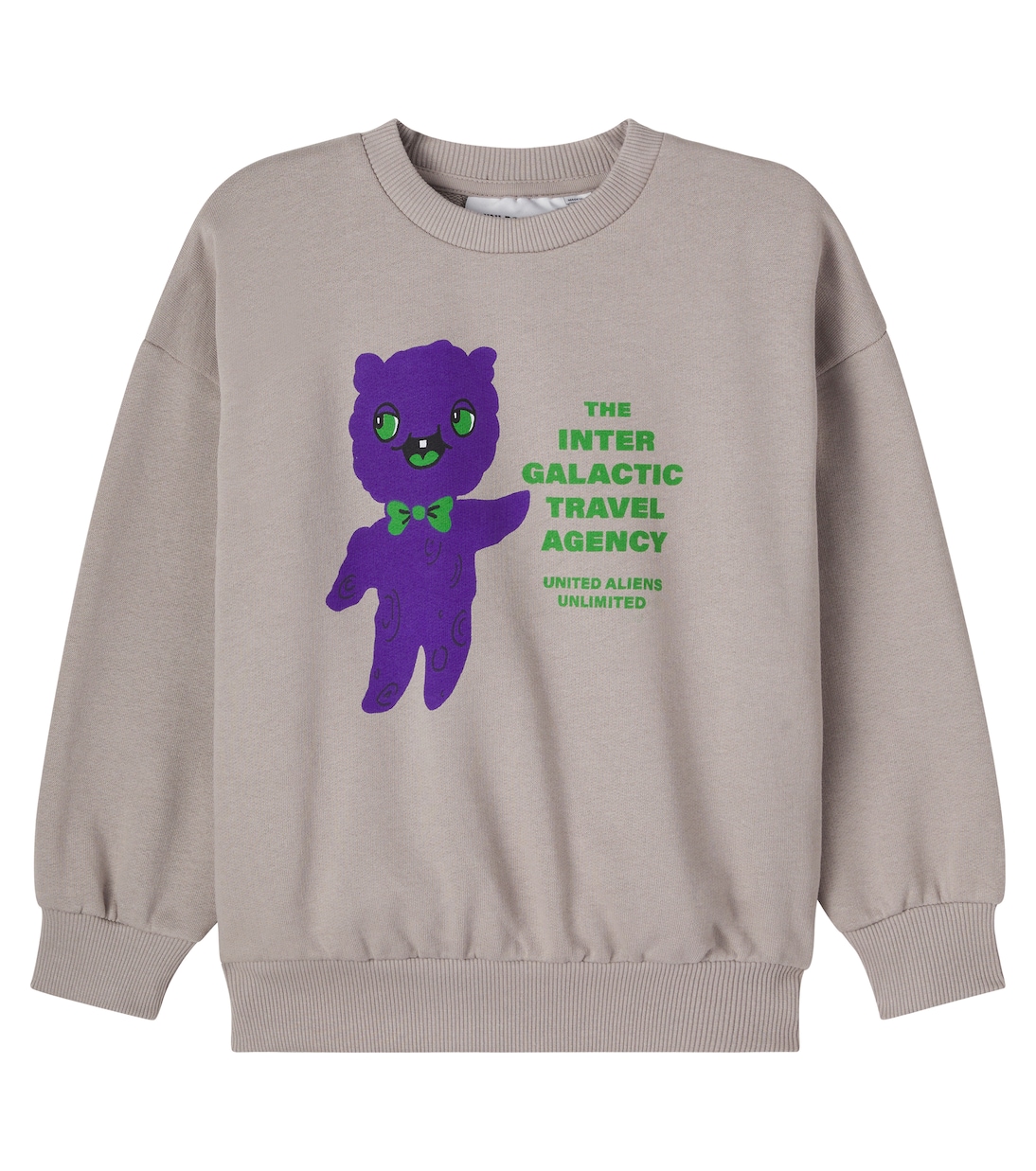 Alien cotton jersey sweatshirt | Mini Rodini