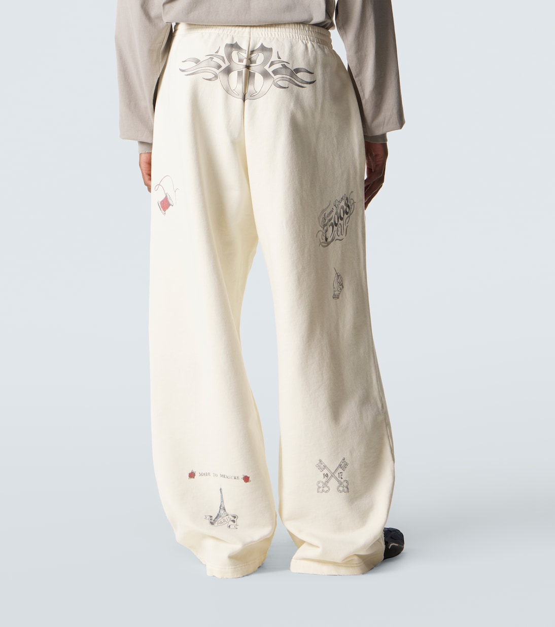Printed cotton fleece sweatpants | Balenciaga