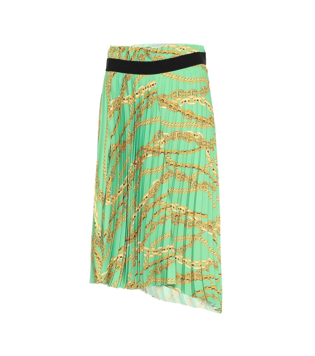 Printed asymmetric pleated skirt | Balenciaga