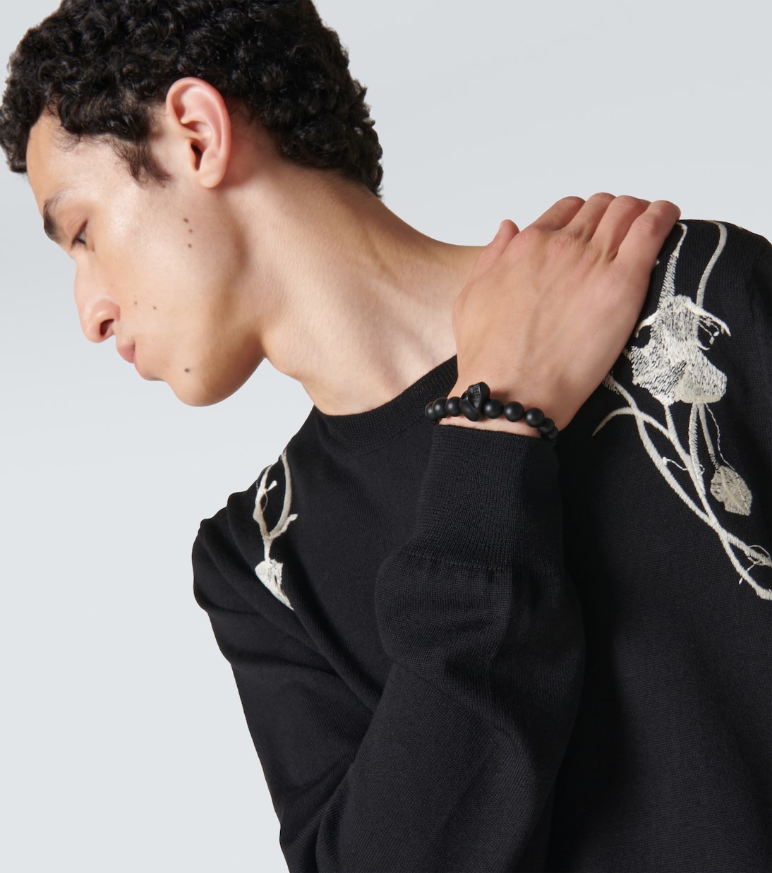 Bracciale Skull con teschio e perline | McQueen