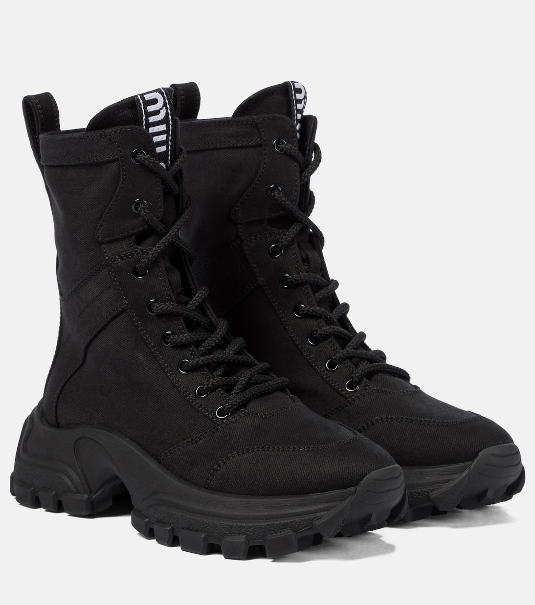 Lace-up combat boots | Miu Miu