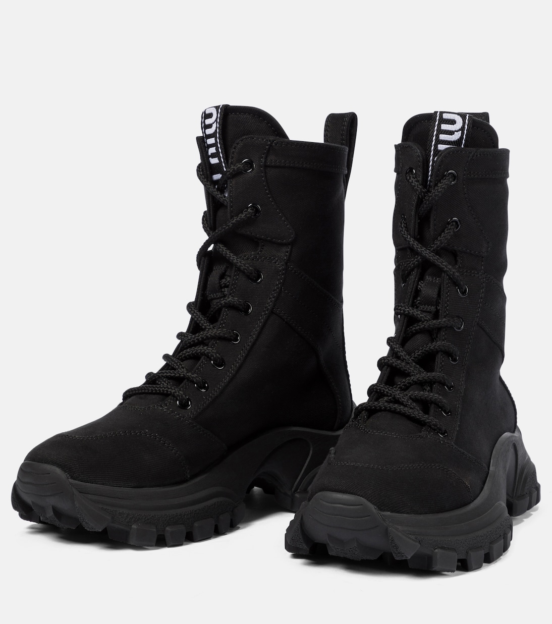 Lace-up combat boots | Miu Miu