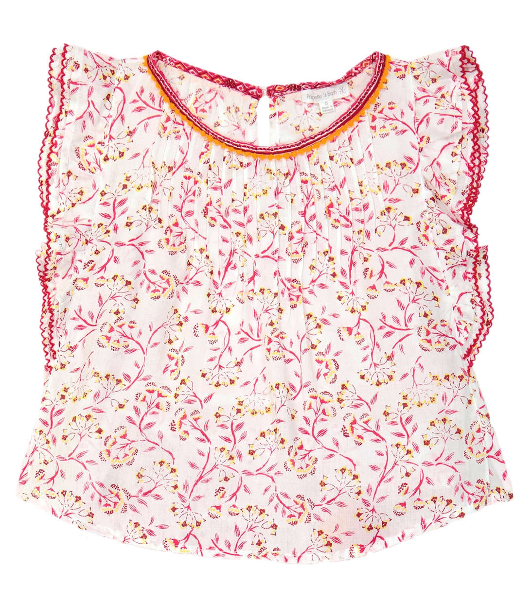 Top Amber con stampa floreale | Poupette St Barth Kids