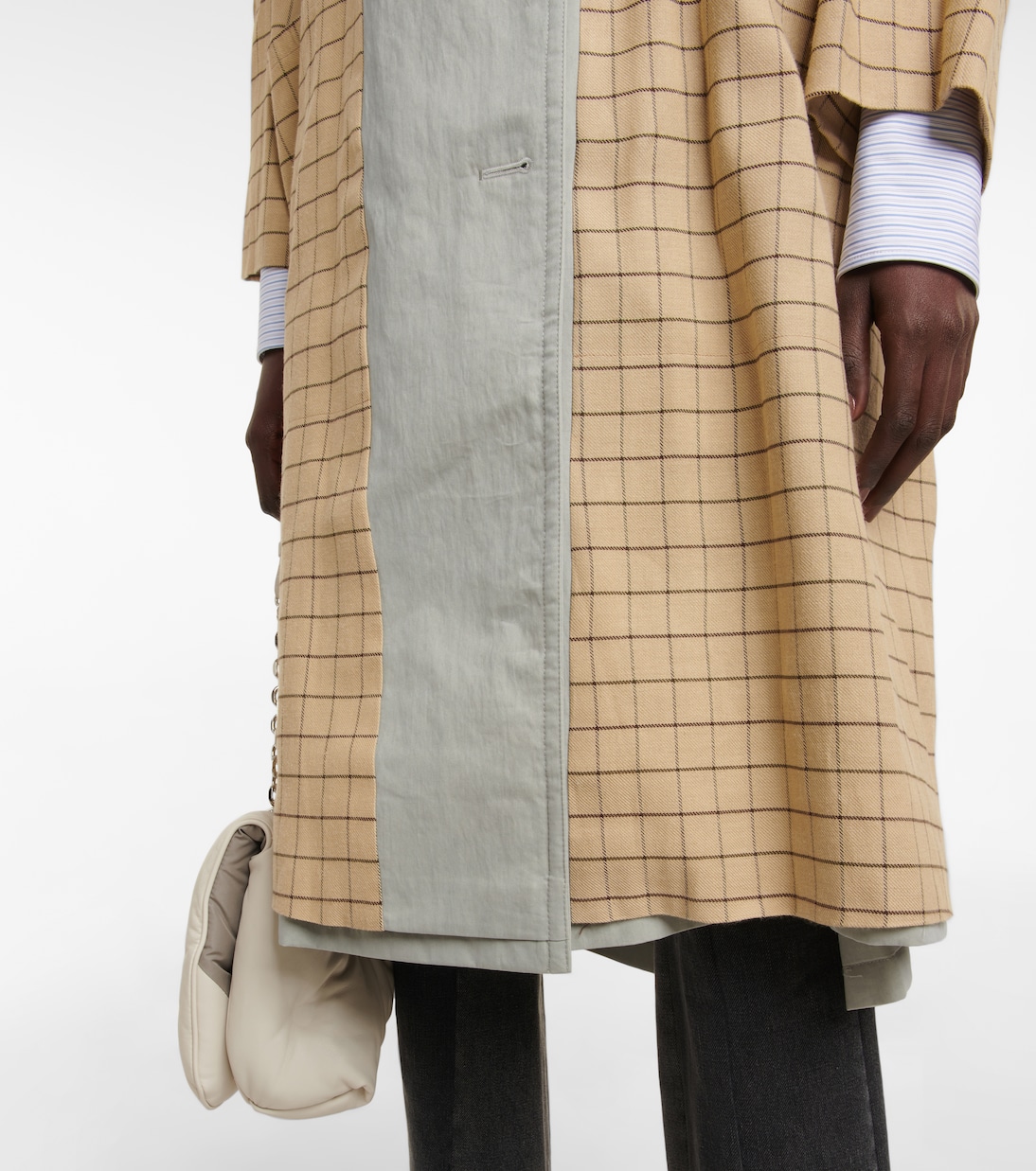 Checked cotton-blend trench coat | Maison Margiela