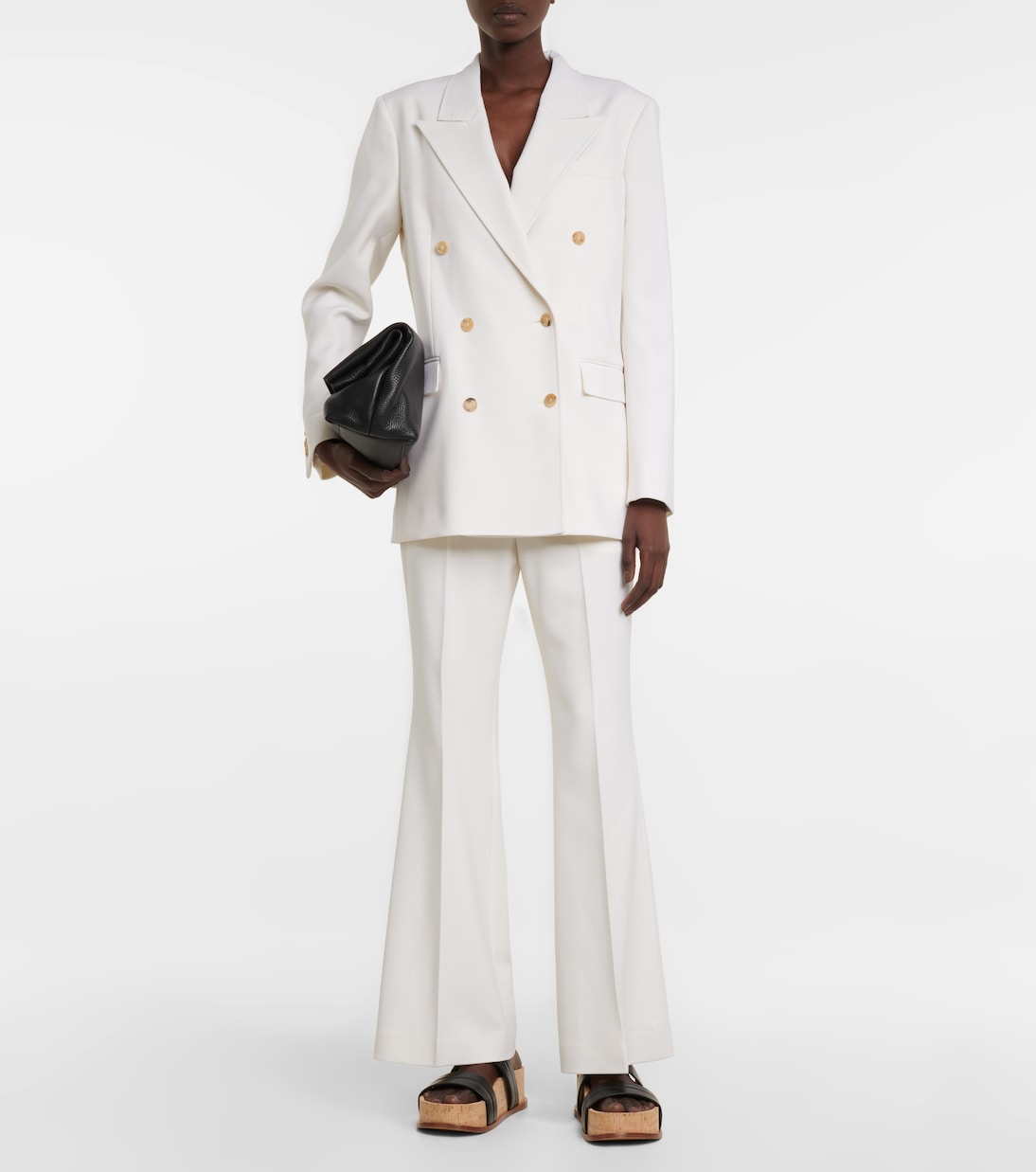 Gabriel wool high-rise flared pants | Gabriela Hearst