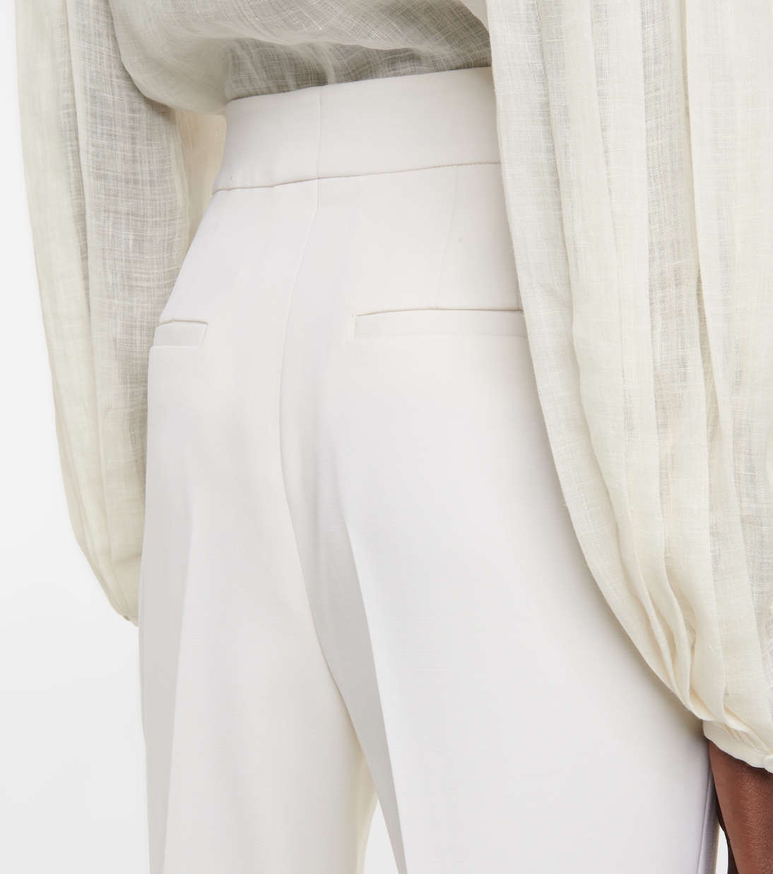 Gabriel wool high-rise flared pants | Gabriela Hearst