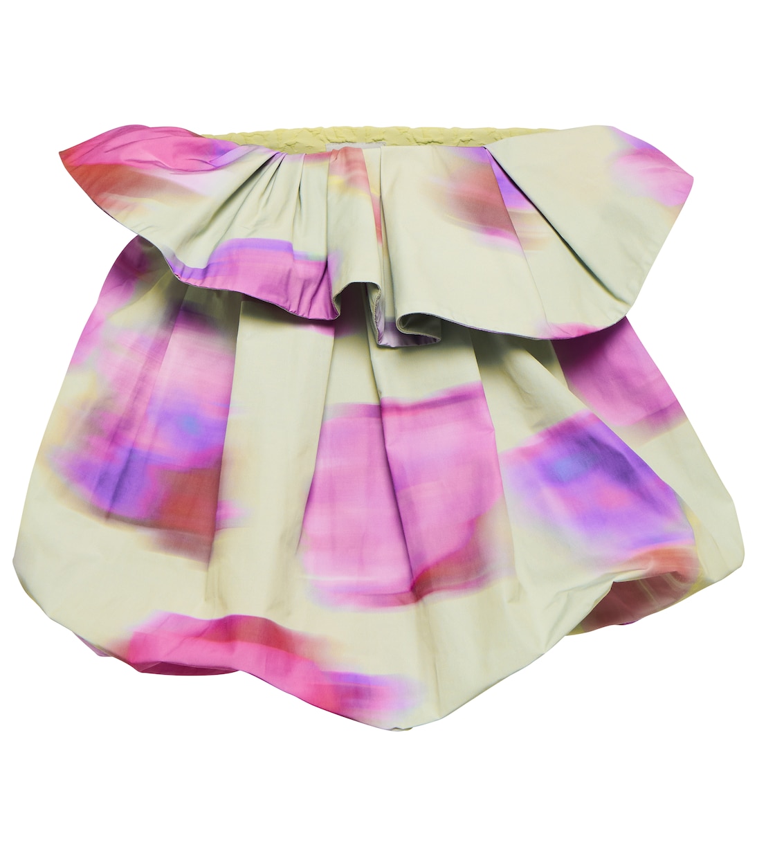 Ruffle-trimmed floral top | Dries Van Noten
