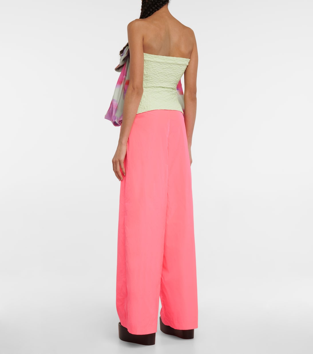 Ruffle-trimmed floral top | Dries Van Noten