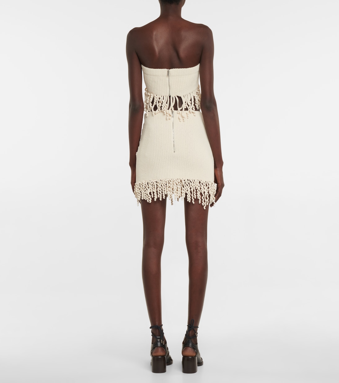 Minifalda de croché en mezcla de algodón | Dion Lee