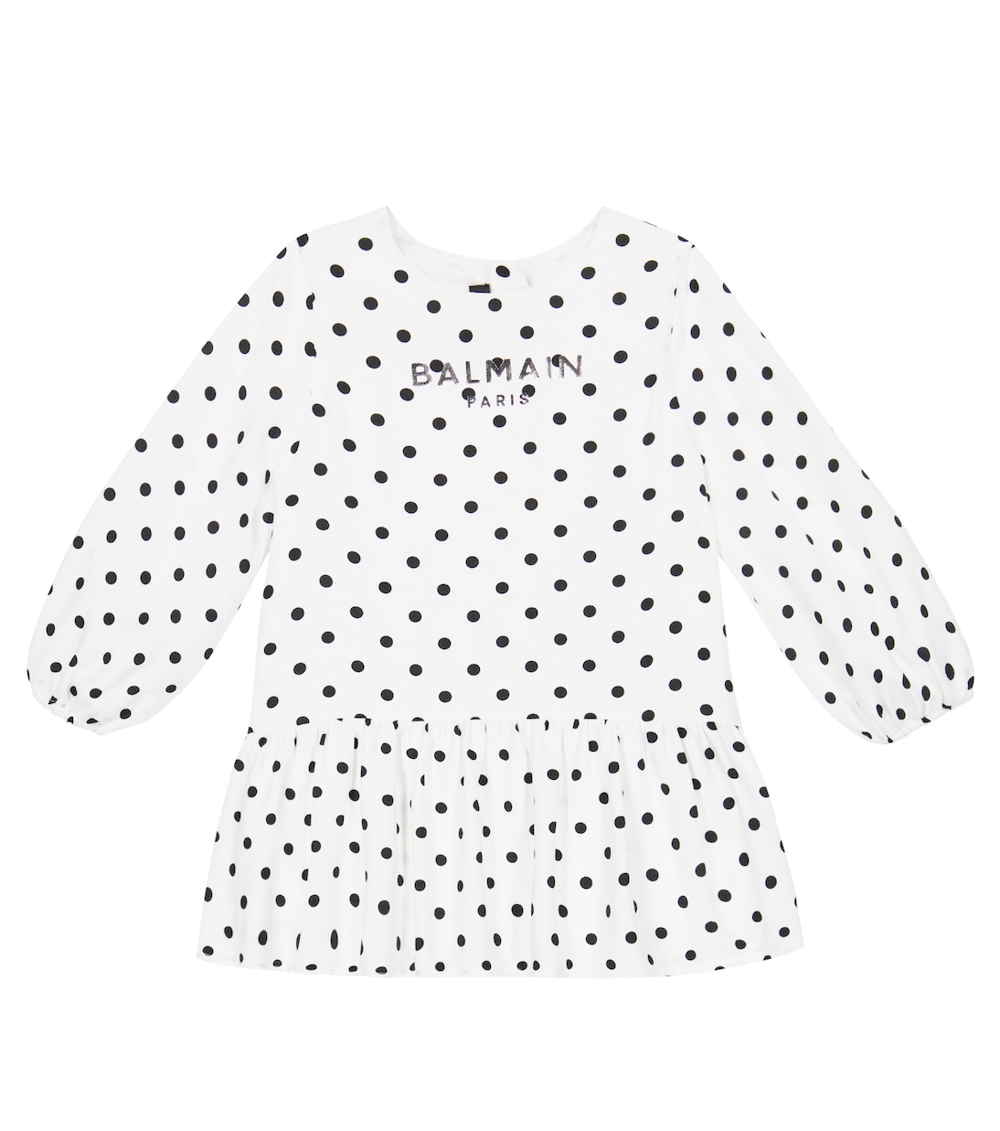 Baby logo polka-dot dress | Balmain Kids