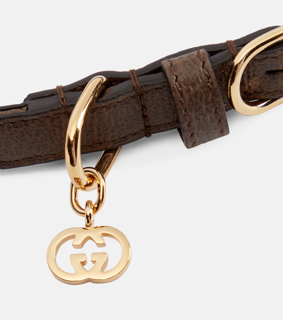 Web Stripe XS faux leather dog collar | Gucci